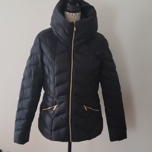 Michael Kors Women's Short Black Down Coat